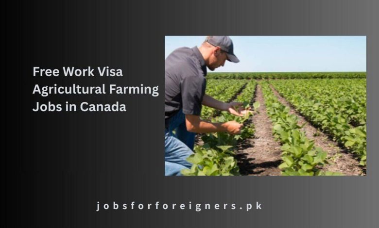Free Work Visa Agricultural Farming Jobs in Canada